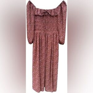 Anthropologie Floral Prairie Dress